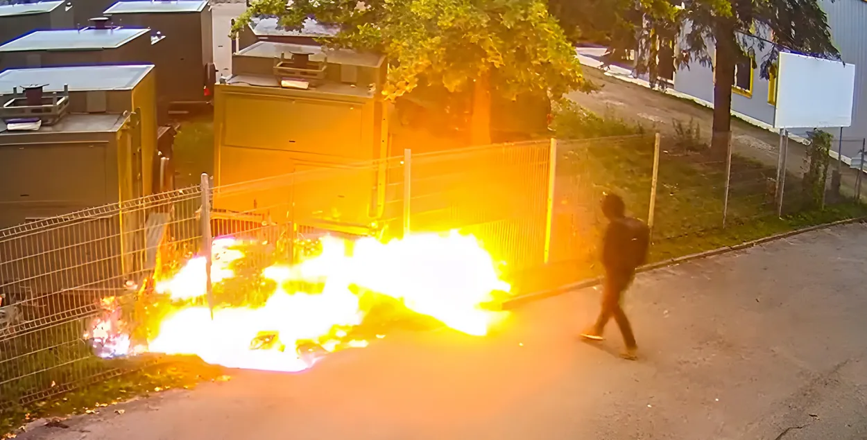 Поджог в Литве
