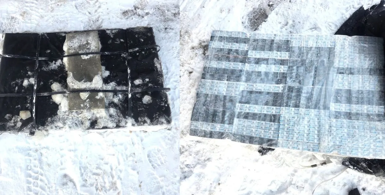 Плыт з кантрабанднымі цыгарэтамі
