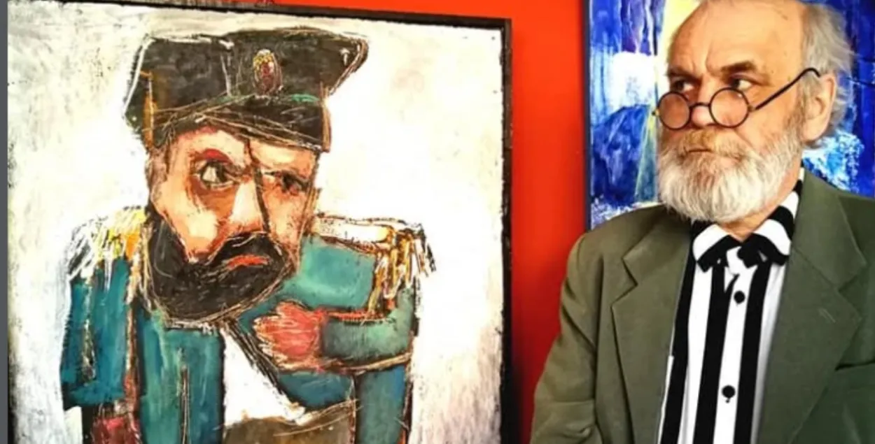 Уладзімір Акулаў і яго карціна "Генерал" (1989)
