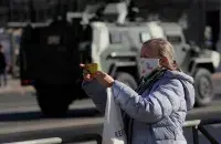 Генеральная репетиция парада в Минске, 8 мая 2020-го / Reuters​