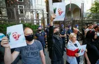 Во время акции памяти Виталия Шишова в Киеве / Reuters​