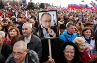 Pro-Putin rally in Russia / Siberia