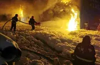 Ратавальнікі на месцы пажару / t.me/mchs112by
