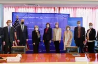 Светлана Тихановская во время встречи / @tsikhanouskaya