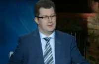 In the photo: Siarhei Antusevich on a Belsat TV video screenshot