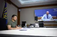 Уладзімір Зяленскі выступае з заявай / president.gov.ua
