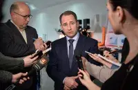 Міхаіл Бабіч і беларускія журналісты&nbsp;/&nbsp;sputnik.by