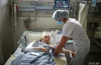 Людзі ў бальніцы хуткай медыцынскай дапамогі, збітыя ў ЦІП на Акрэсціна&nbsp;/ TUT.BY