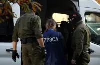 Затрыманне журналістаў у Беларусі / Наталля Федасенка, ТАСС
