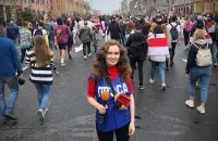 Кацярына Андрэева на працы восенню 2020 года / фота з сацыяльных сетак​