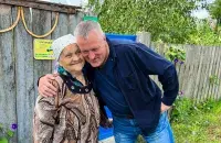 "Вось яно шчасце", — падпісаў ён гэты здымак.
