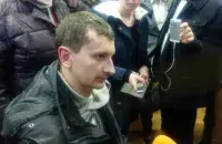 Andrei Kozel prior to the hearing in a Minsk court on 19 February. Image: Euroradio