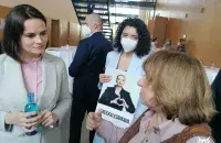 Светлана Тихановская и Светлана Алексиевич на &quot;Berlinale&quot; / Белсат​