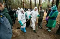 На месцы масавага пахавання пад Ізюмам / hromadske.ua
