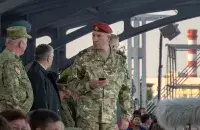 Юрый Караеў на парадзе ў Мінску / Раман Пратасевіч, Еўрарадыё