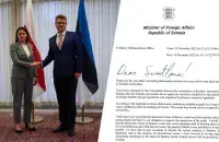 Святлана Ціханоўская і Урмас Рэйнсалу
