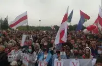 Мітынг у Лідзе ў падтрымку Святланы Ціханоўскай&nbsp;у ліпені 2020 года / t.me/strana_official
