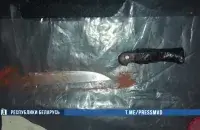 Нож, зламаны таксісткай / Скрыншот