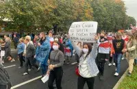 Марш салідарнасці ў Мінску 27 верасня 2020 года / Еўрарадыё