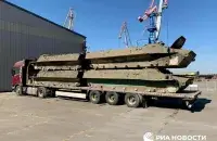 Затрыманыя ў Азове бронетранспарцёры /&nbsp;РИА Новости​