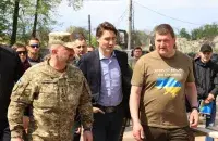Прэм&#39;ер-міністр Канады Джасцін Трудо і мэр Ірпеня Аляксандр Маркушын