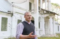 Юрый Меляшкевіч у Падароску Ваўкавыскага раёна
