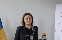 Святлана Ціханоўская на фестывалі "Яднайся" / t.me/tsikhanouskaya

