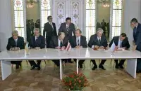 Падпісанне Белавежскіх пагадненняў / РИА Новости