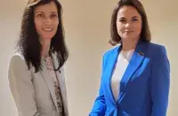 Марыя Габрыэль і Святлана Ціханоўская / twitter.com/GabrielMariya/