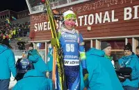 Nadezhda Skardino&nbsp;after 15K individual in Östersund, Sweden on November 29, 2017. Photo: IBU