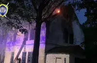 Пажар на сядзібе Манюшкі ў Смілавічах / кадр з відэа СК
