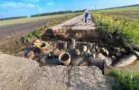 Размытая дарога пад Смаргонню