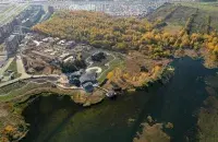 Ресторан, который строится на Лебяжьем пруду&nbsp;/ ТГ-канал Антона Мотолько