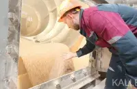 In a workshop where fertilizers are produced.