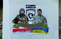 Мурал з партрэтамі "Тромблі" і "Кляшча" ў Вільні