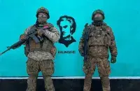 Каліноўцы і графіці ў Бахмуце, пачатак 2023 года
