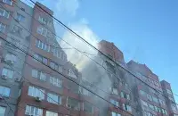 Шматпавярховік у Дняпры пасля ўдару расійскай ракетай
