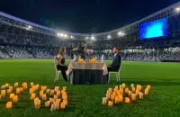 Вячэра на стадыёне "Дынама"
