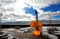 Запуск ракеты "Сармат"
