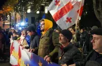 Участники акции в Тбилиси
