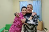 Марыя Калеснікава і Аляксандр Калеснікаў
