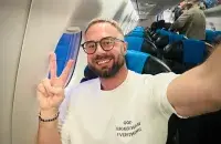 У самалёце з Бялграда

