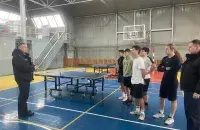 Міліцыянты і спартоўцы ў Нясвіжы
