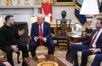 Уладзімір Зяленскі і Дональд Трамп
