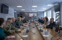Святлану Ціханоўскую прымалі ў літоўскай Ваеннай акадэміі
