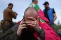 Украинский военнопленный после освобождения,14&nbsp;июня 2025 года
