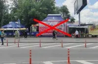 Кафе с портретом Сталина в Гомеле
