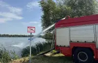 Аэрация озера Вычулки в Бресте
