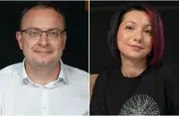 Юристы Алесь Михалевич и Екатерина Дейкало
