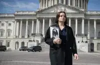 Tsikhanouskaya during her visit to the U.S.
